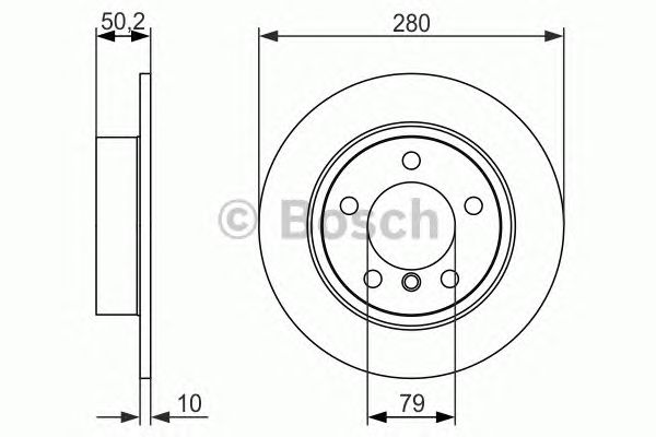 Тормозной диск BOSCH 0 986 479 728