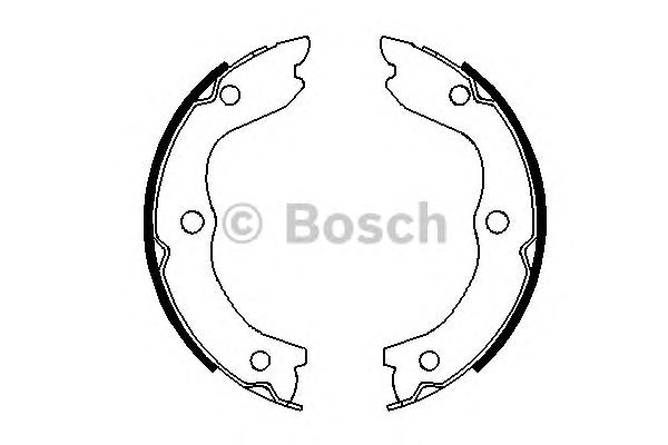 Тормозные колодки ручника BOSCH 0 986 487 698