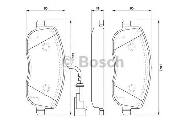 Тормозные колодки BOSCH 0 986 494 068