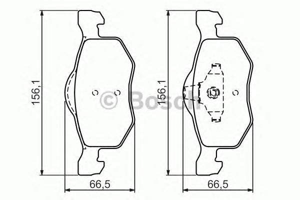 Тормозные колодки BOSCH 0 986 494 361