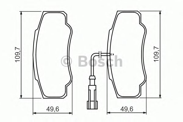 Тормозные колодки BOSCH 0 986 494 391