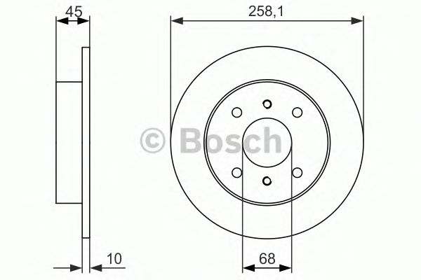 Тормозной диск BOSCH 0 986 479 880