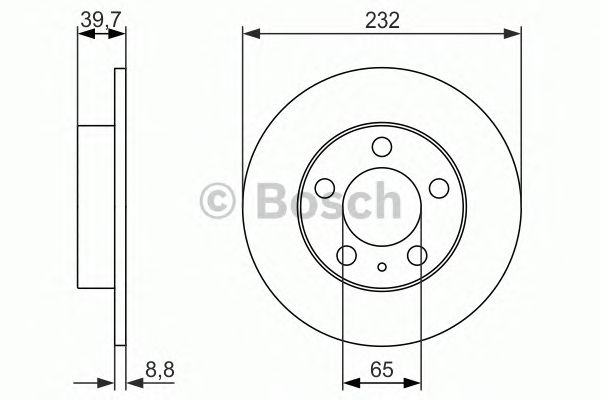 Тормозной диск BOSCH 0 986 479 915