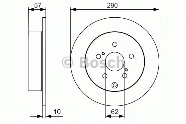Тормозной диск BOSCH 0 986 479 989
