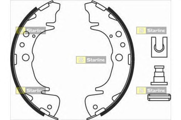 Тормозные колодки STARLINE BC 08020