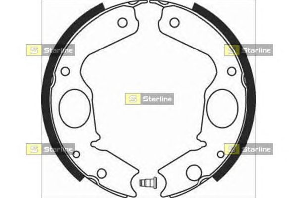 Тормозные колодки ручника STARLINE BC 08350