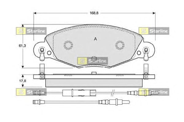 Тормозные колодки STARLINE BD S346