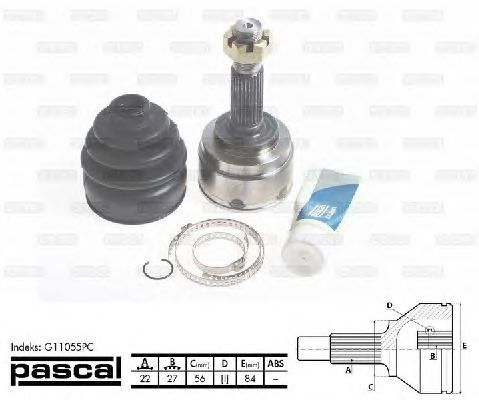 Комплект ШРУСов PASCAL G11055PC