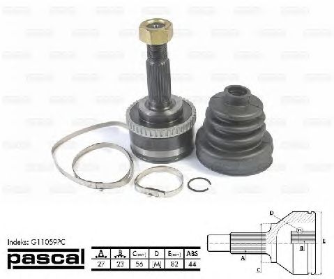Комплект ШРУСов PASCAL G11059PC