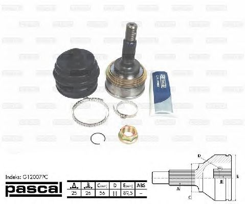 Комплект ШРКШ PASCAL G12007PC