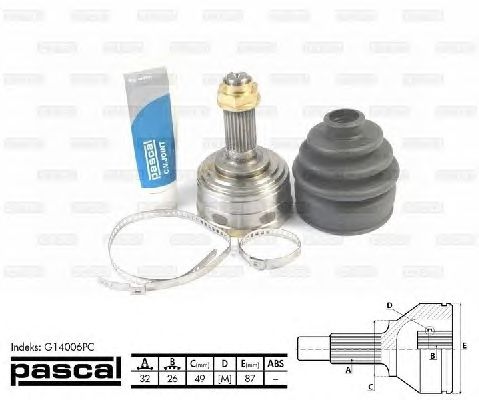 ШРУС PASCAL G14006PC