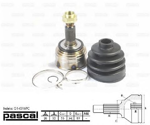 Комплект ШРКШ PASCAL G14016PC
