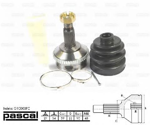 Комплект ШРКШ PASCAL G1C003PC