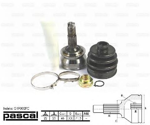 ШРКШ PASCAL G1F002PC
