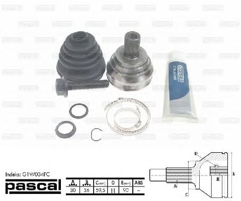 Комплект ШРКШ PASCAL G1W034PC