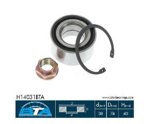 Підшипник маточини BTA H14031BTA
