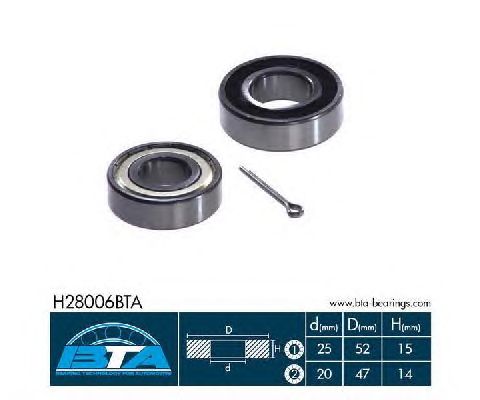 Ступичный подшипник BTA H28006BTA
