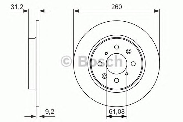 Тормозной диск BOSCH 0 986 479 051