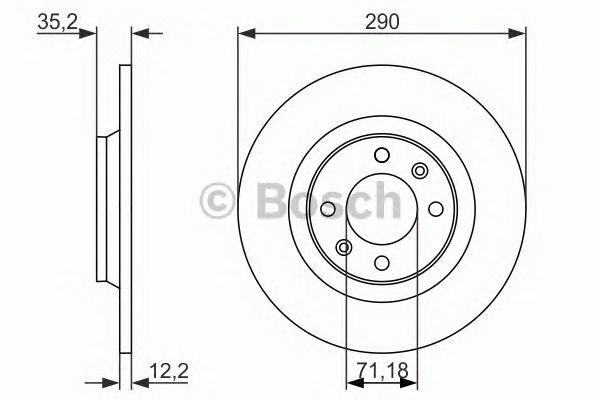Тормозной диск BOSCH 0 986 479 118