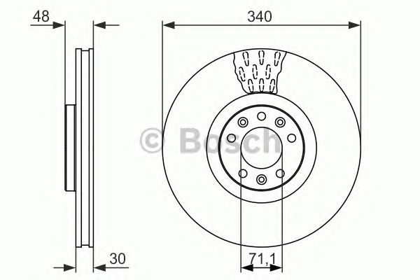 Тормозной диск BOSCH 0 986 479 092