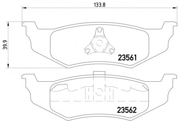 Тормозные колодки TEXTAR 2356102