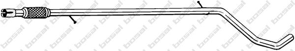 Труба выхлопного газа BOSAL 952-145
