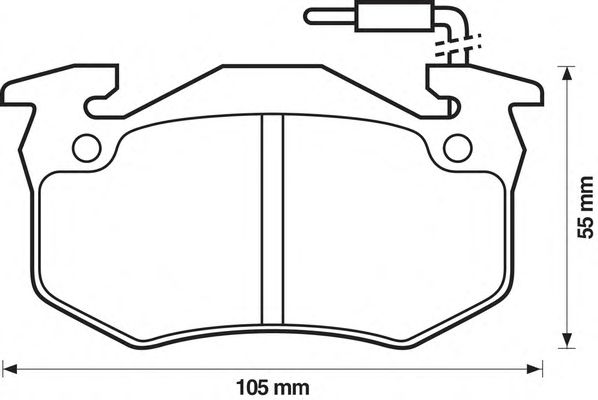 Тормозные колодки JURID 571331J