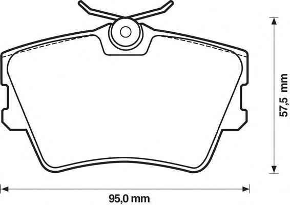 Тормозные колодки JURID 571875J-AS