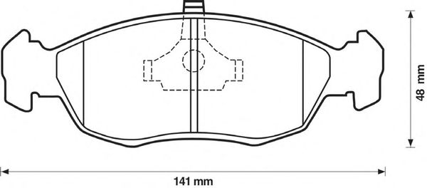 Тормозные колодки JURID 571902J
