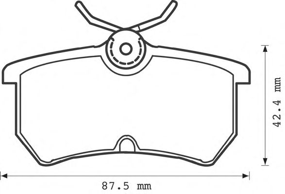 Тормозные колодки JURID 571998J