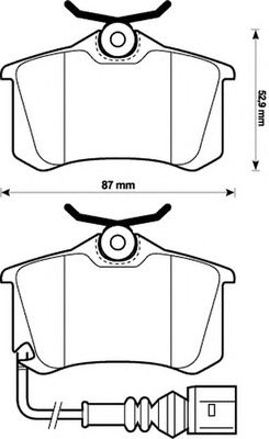 Тормозные колодки JURID 573112J