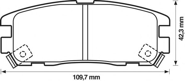 Тормозные колодки BENDIX 572221B