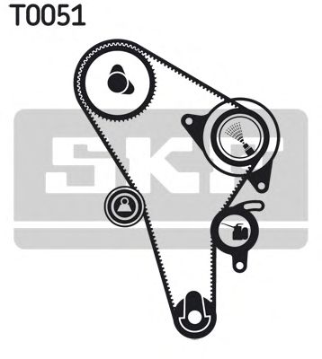 Комплект ремня ГРМ SKF VKMA 01010
