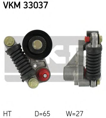 Натяжной ролик поликлинового ремня SKF VKM 33037