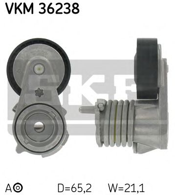 Натяжной ролик поликлинового ремня SKF VKM 36238