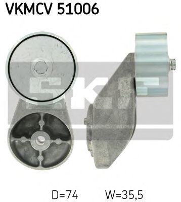 Направляющий / паразитный ролик  поликлинового ремня SKF VKMCV 51006
