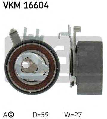 Натяжной ролик ремня ГРМ SKF VKM 16604