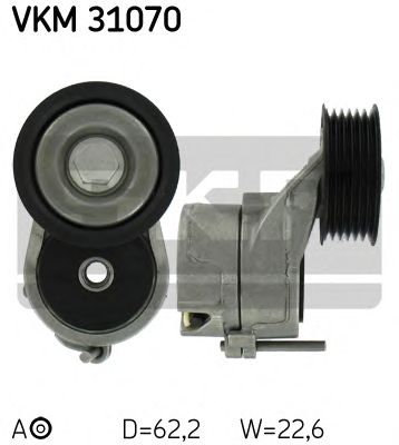 Натяжной ролик поликлинового ремня SKF VKM 31070