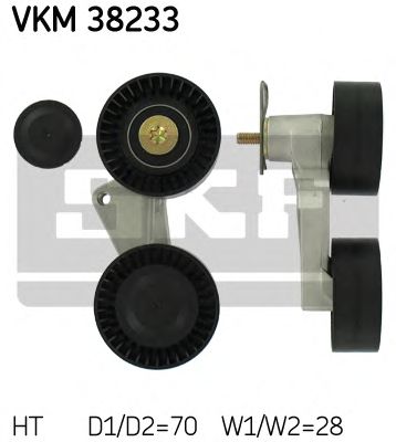 Натяжной ролик поликлинового ремня SKF VKM 38233