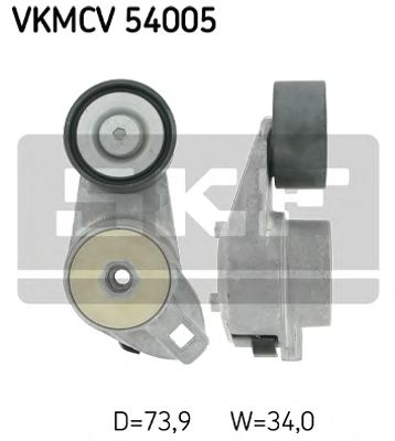 Натяжний ролик поліклинового ременя SKF VKMCV 54005
