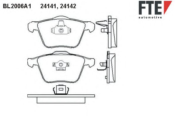 Тормозные колодки FTE BL2006A1