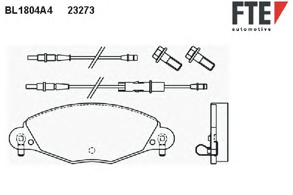 Тормозные колодки FTE BL1804A4
