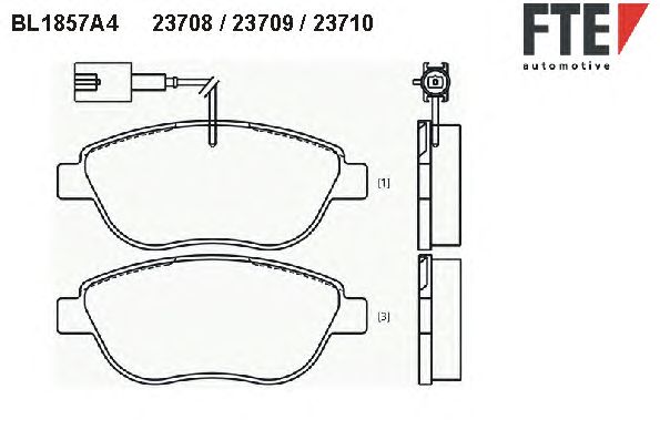 Тормозные колодки FTE BL1857A4
