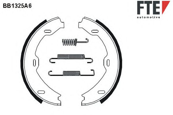 Тормозные колодки ручника FTE BB1325A6