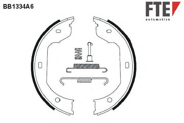 Тормозные колодки ручника FTE BB1334A6