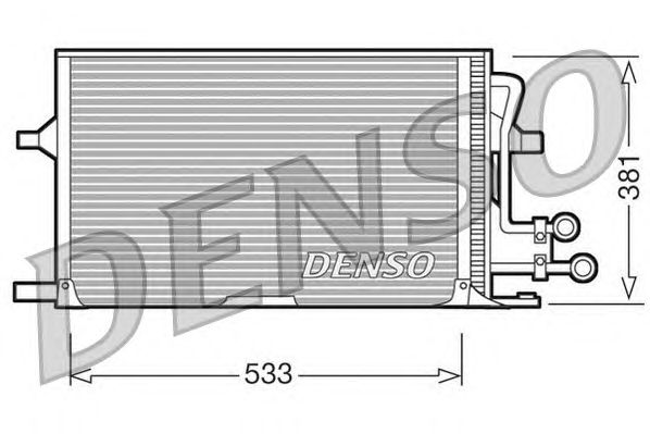 Радиатор кондиционера DENSO DCN10003