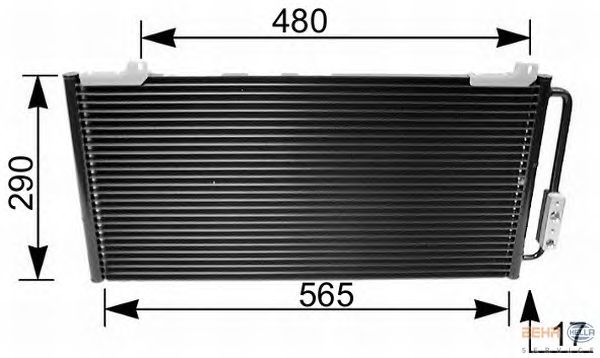 Радиатор кондиционера HELLA 8FC 351 035-641