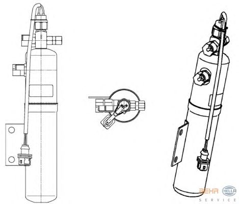 Осушувач кондиціонера HELLA 8FT 351 197-431