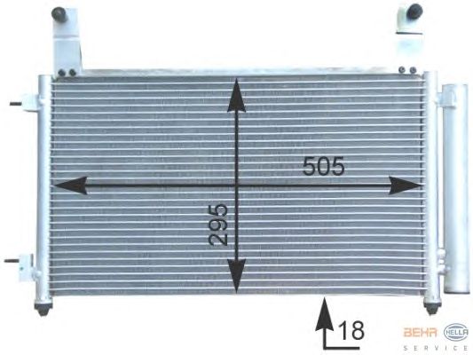 Радиатор кондиционера HELLA 8FC 351 303-141