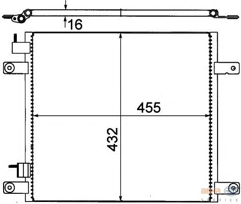 Радиатор кондиционера HELLA 8FC 351 318-631